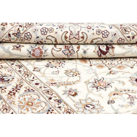 Tappeto Nain 9La Persia bianco azzurro 159x252