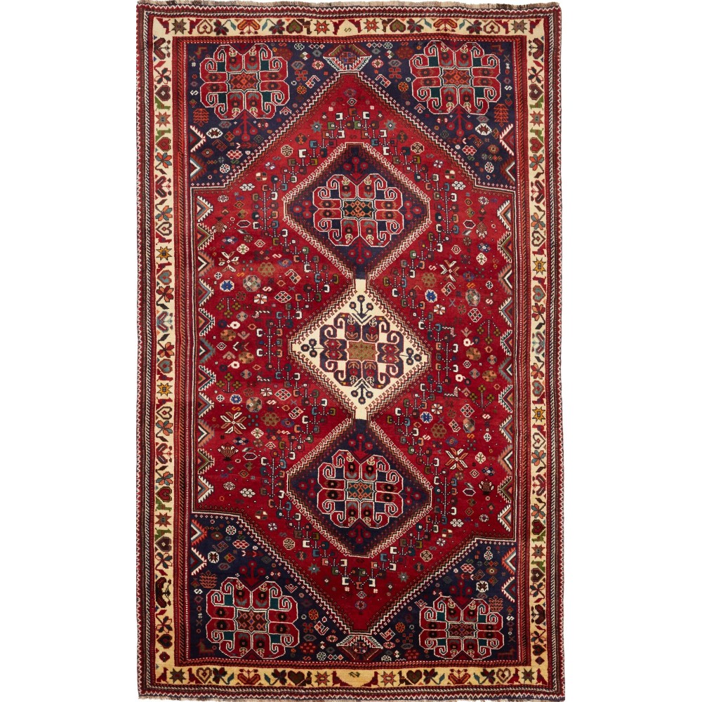 Tappeto Shiraz Persia marrone giallo 175x287 Tappeto Shiraz Persia marrone giallo 175x287