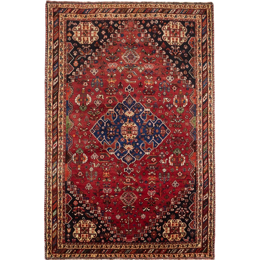 Tappeto Shiraz Fine Persia marrone blu 178x270 Tappeto Shiraz Fine Persia marrone blu 178x270