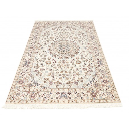 Tappeto Nain 9La Persia bianco azzurro 128x208