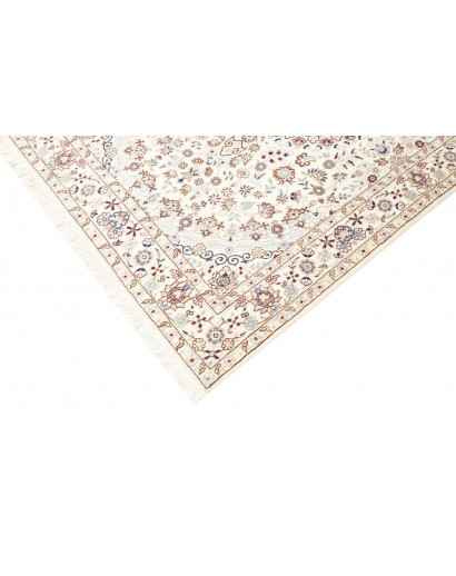 Tappeto Nain 9La Persia bianco azzurro 128x208