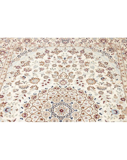 Tappeto Nain 9La Persia bianco azzurro 128x208