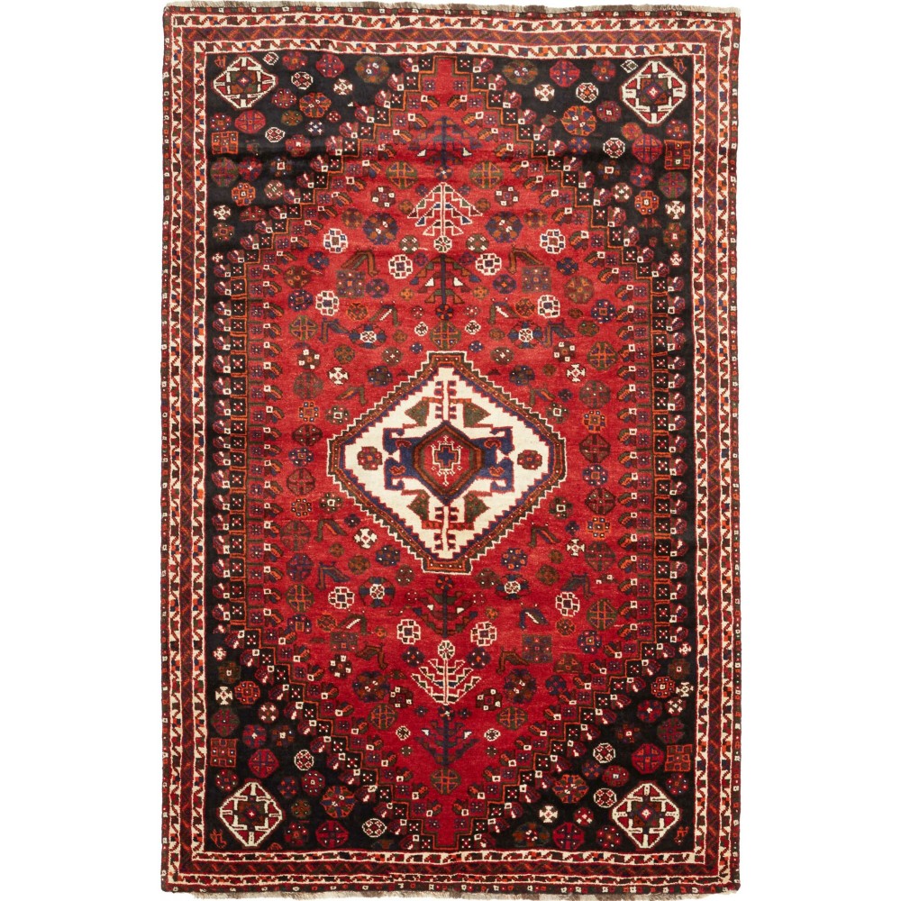 Tappeto Shiraz Persia marrone giallo 165x257 Tappeto Shiraz Persia marrone giallo 165x257