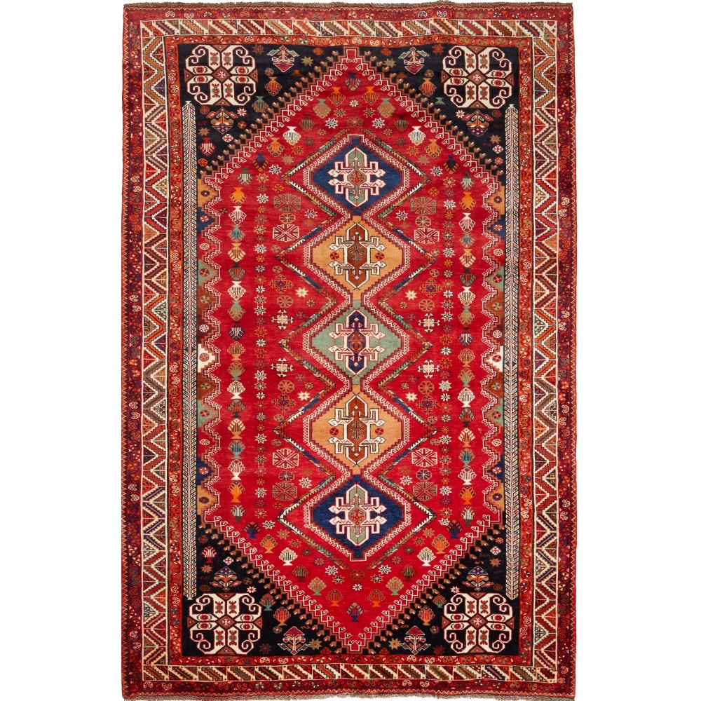 Tappeto Shiraz Persia marrone giallo 178x270 Tappeto Shiraz Persia marrone giallo 178x270