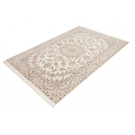 Tappeto Nain 9La Persia bianco azzurro 132x203