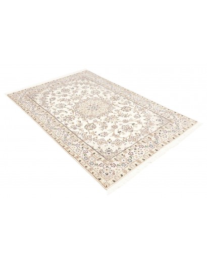 Tappeto Nain 9La Persia bianco azzurro 132x203