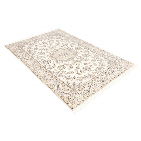 Tappeto Nain 9La Persia bianco azzurro 132x203