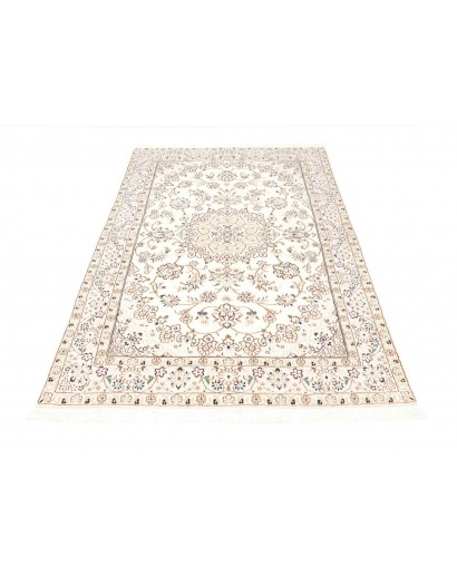 Tappeto Nain 9La Persia bianco azzurro 132x203