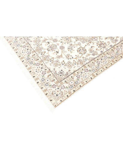 Tappeto Nain 9La Persia bianco azzurro 132x203