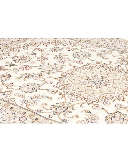 Tappeto Nain 9La Persia bianco azzurro 132x203