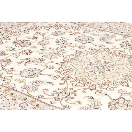 Tappeto Nain 9La Persia bianco azzurro 132x203