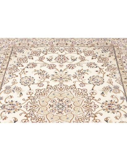 Tappeto Nain 9La Persia bianco azzurro 132x203
