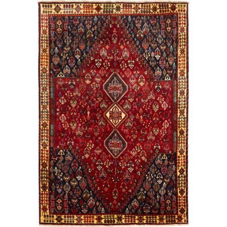 Tappeto Shiraz Fine Persia marrone blu 162x238