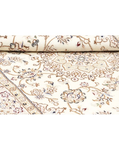 Tappeto Nain 9La Persia bianco azzurro 132x203