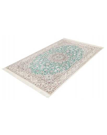Tappeto Nain 9La Persia bianco azzurro 130x208