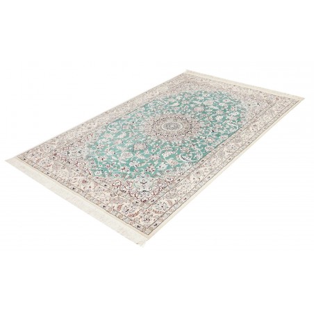 Tappeto Nain 9La Persia bianco azzurro 130x208
