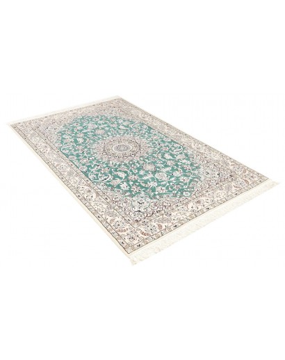 Tappeto Nain 9La Persia bianco azzurro 130x208