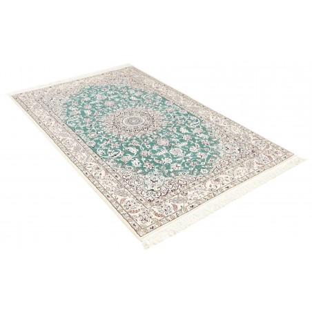 Tappeto Nain 9La Persia bianco azzurro 130x208