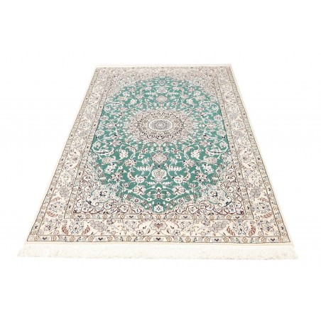 Tappeto Nain 9La Persia bianco azzurro 130x208