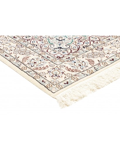 Tappeto Nain 9La Persia bianco azzurro 130x208