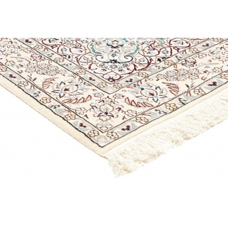Tappeto Nain 9La Persia bianco azzurro 130x208