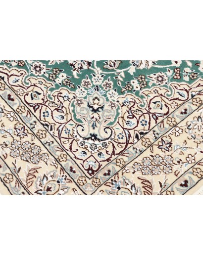 Tappeto Nain 9La Persia bianco azzurro 130x208