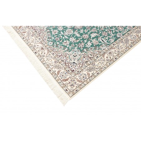 Tappeto Nain 9La Persia bianco azzurro 130x208