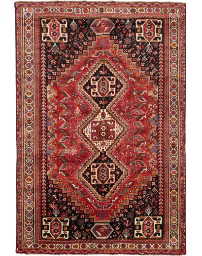 Tappeto Shiraz Persia marrone blu 170x260