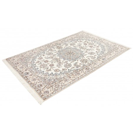 Tappeto Nain 9La Persia bianco azzurro 130x200
