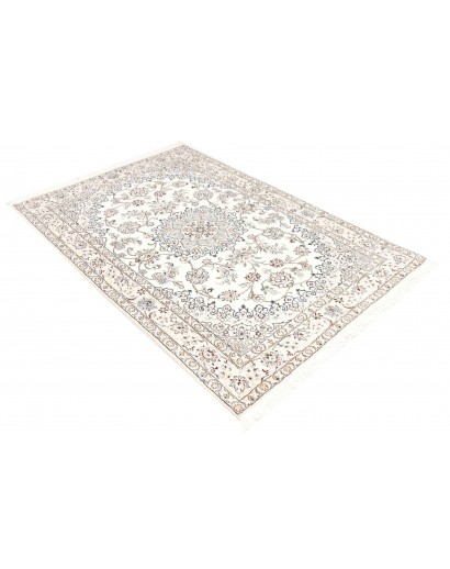 Tappeto Nain 9La Persia bianco azzurro 130x200