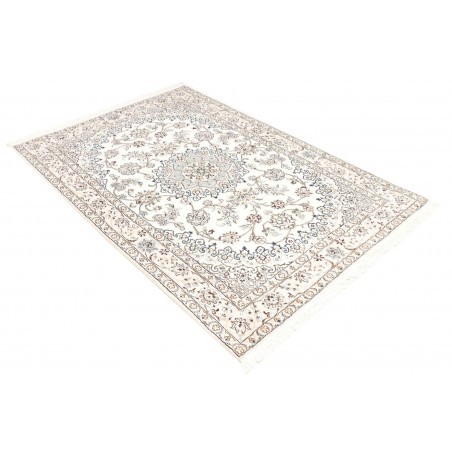 Tappeto Nain 9La Persia bianco azzurro 130x200
