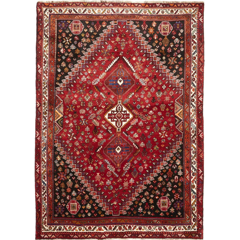 Tappeto Shiraz Persia marrone blu 175x250 Tappeto Shiraz Persia marrone blu 175x250