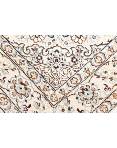 Tappeto Nain 9La Persia bianco azzurro 130x200