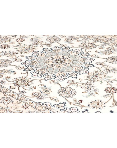 Tappeto Nain 9La Persia bianco azzurro 130x200