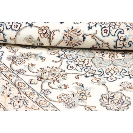 Tappeto Nain 9La Persia bianco azzurro 130x200