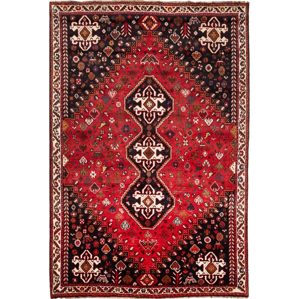 Tappeto Shiraz Persia marrone giallo 175x262 Tappeto Shiraz Persia marrone giallo 175x262