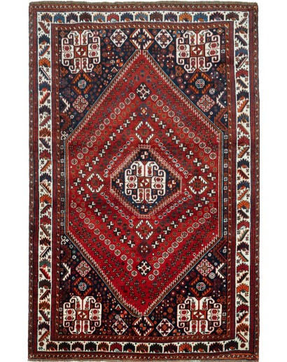 Tappeto Shiraz Persia grigio bianco 160x250
