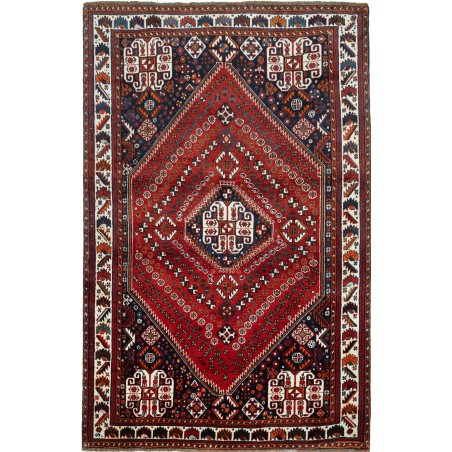 Tappeto Shiraz Persia grigio bianco 160x250