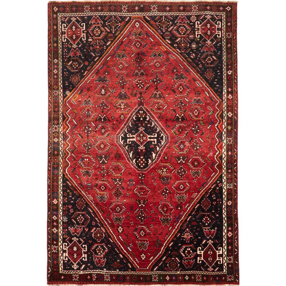 Tappeto Shiraz Persia marrone blu 180x268 Tappeto Shiraz Persia marrone blu 180x268