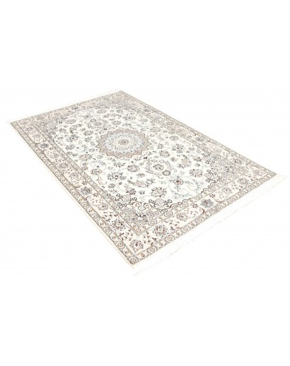 Tappeto Nain 9La Persia bianco azzurro 135x210