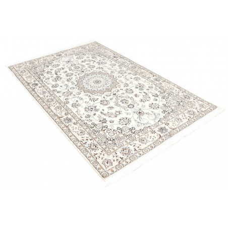 Tappeto Nain 9La Persia bianco azzurro 135x210