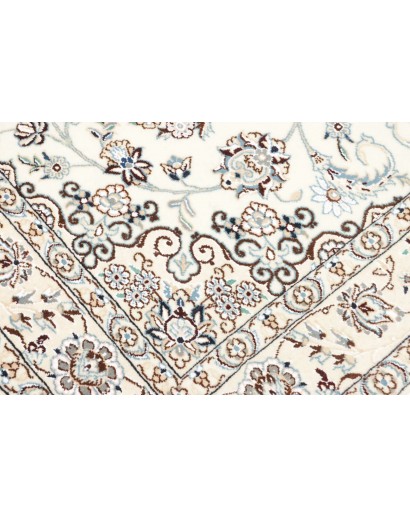 Tappeto Nain 9La Persia bianco azzurro 135x210