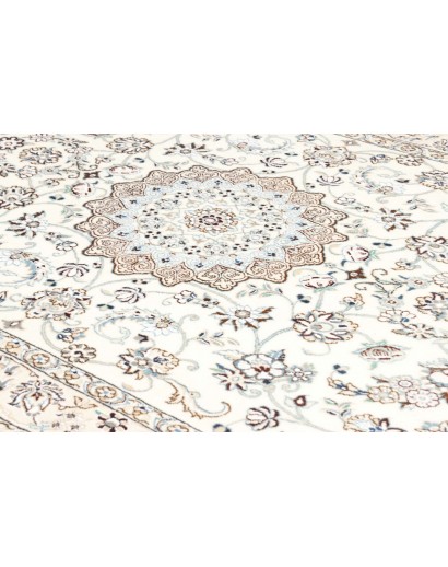 Tappeto Nain 9La Persia bianco azzurro 135x210