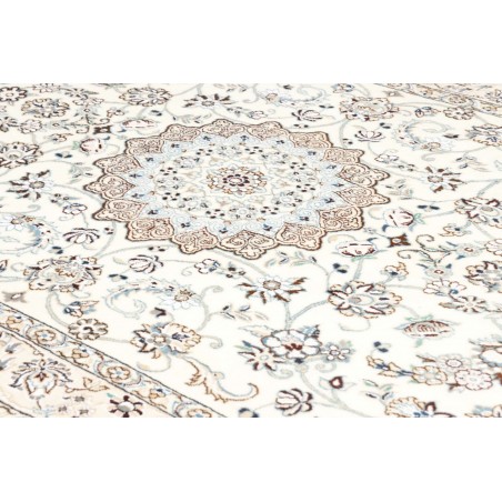 Tappeto Nain 9La Persia bianco azzurro 135x210