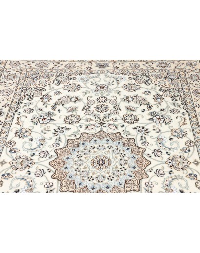 Tappeto Nain 9La Persia bianco azzurro 135x210