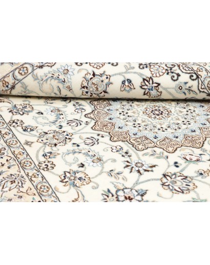 Tappeto Nain 9La Persia bianco azzurro 135x210