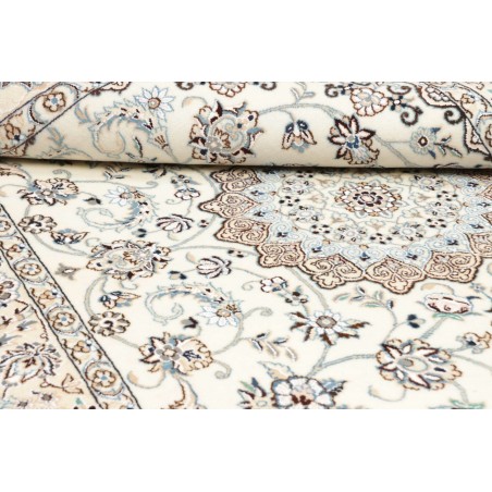 Tappeto Nain 9La Persia bianco azzurro 135x210