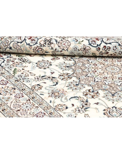 Tappeto Nain 9La Persia bianco verde 130x208