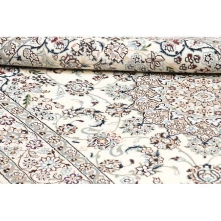 Tappeto Nain 9La Persia bianco verde 130x208