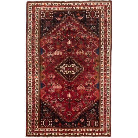 Tappeto Shiraz Fine Persia marrone giallo 168x265